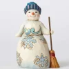 Enesco Wonderland Pint Snowman /Broom^ Resin