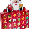 Kurt S Adler Wooden Santa Advent Calendar With Drawers, D3264, Kurt Adler^ Santas