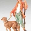 Discount Zachariah Villager W/Dog, 5", , 52582 5"